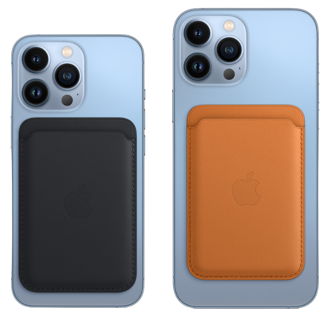 Tarjetero de cuero para iPhone compatible con MagSafe